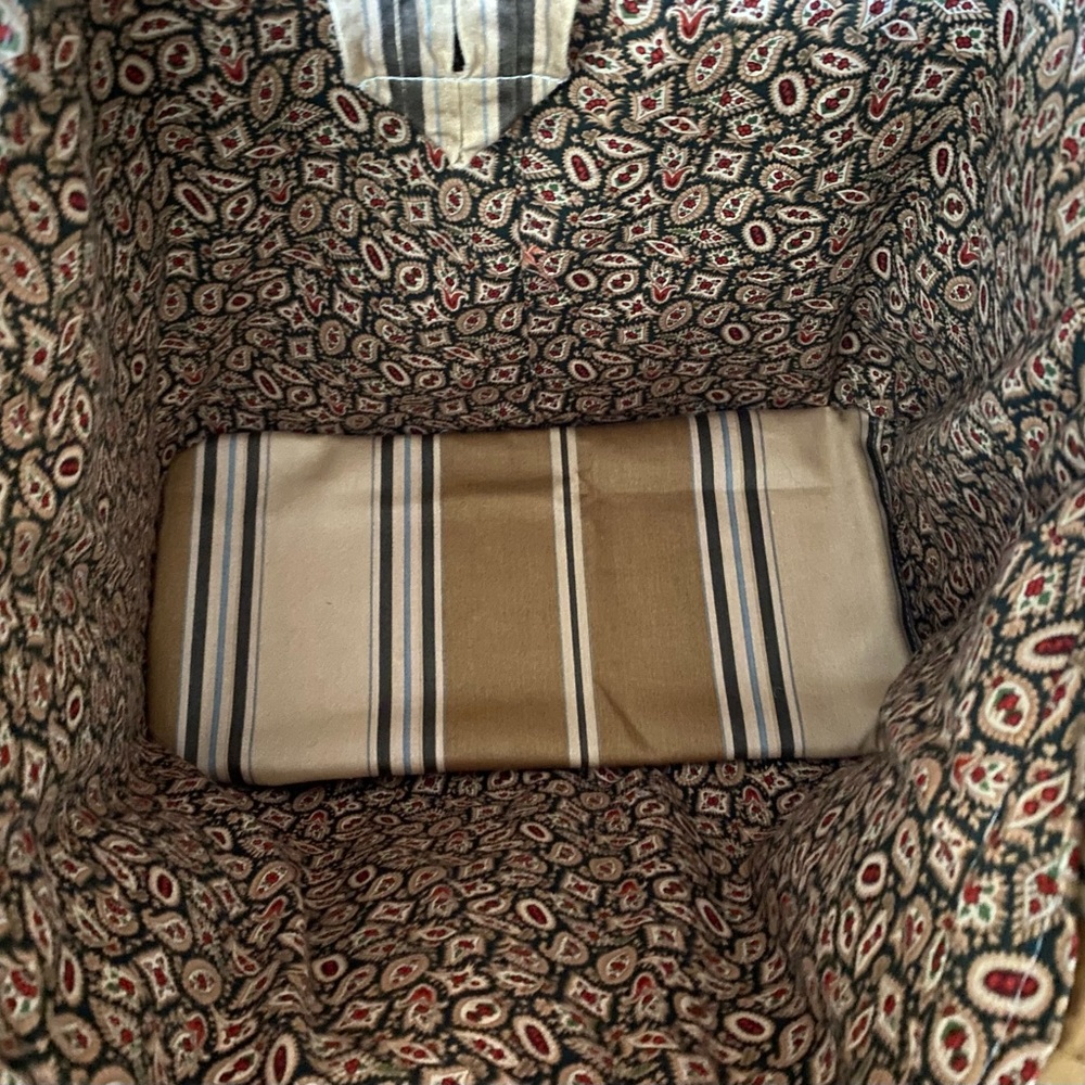 Handmade Large Tote bag for your Weekend Market shop / Beach or Grocery Tote. - Picture 6 of 7